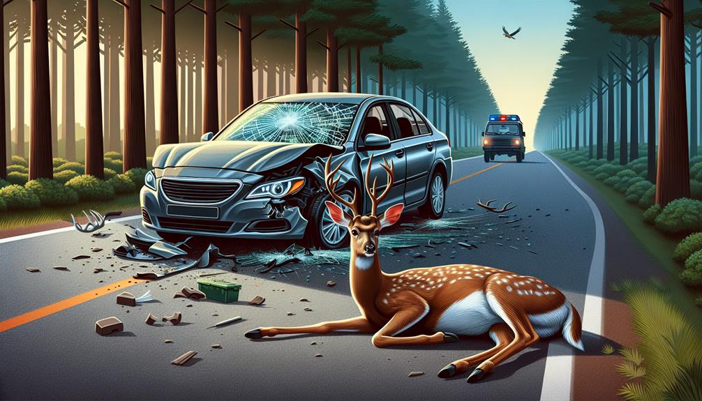 deer collision leads to consequences