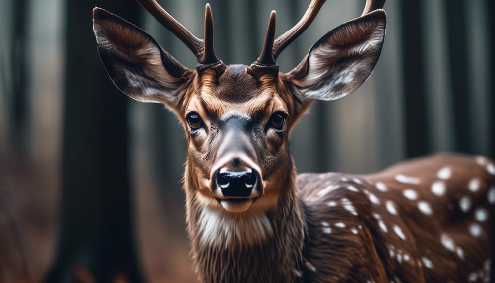 deer s curious gaze study