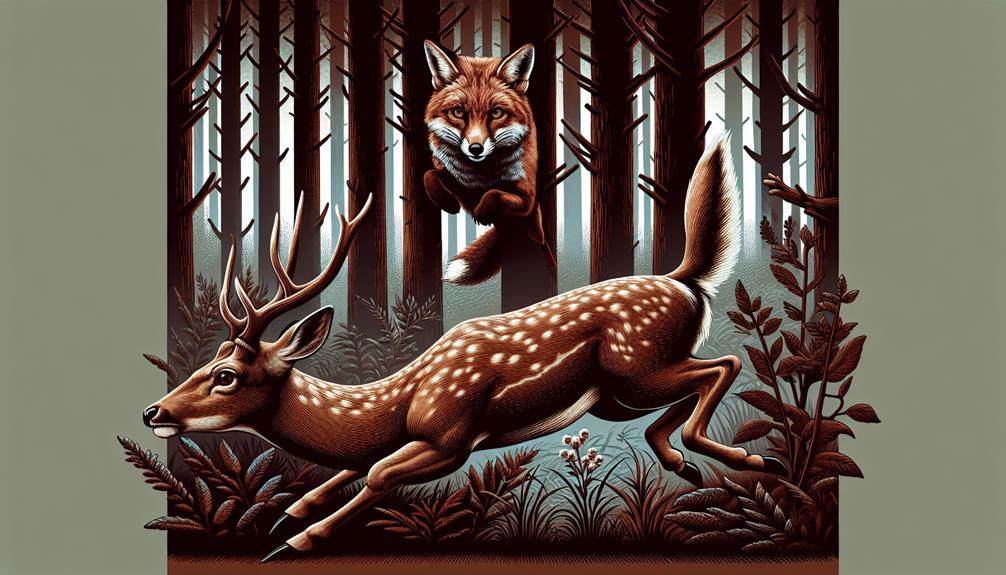 interplay between foxes and deer