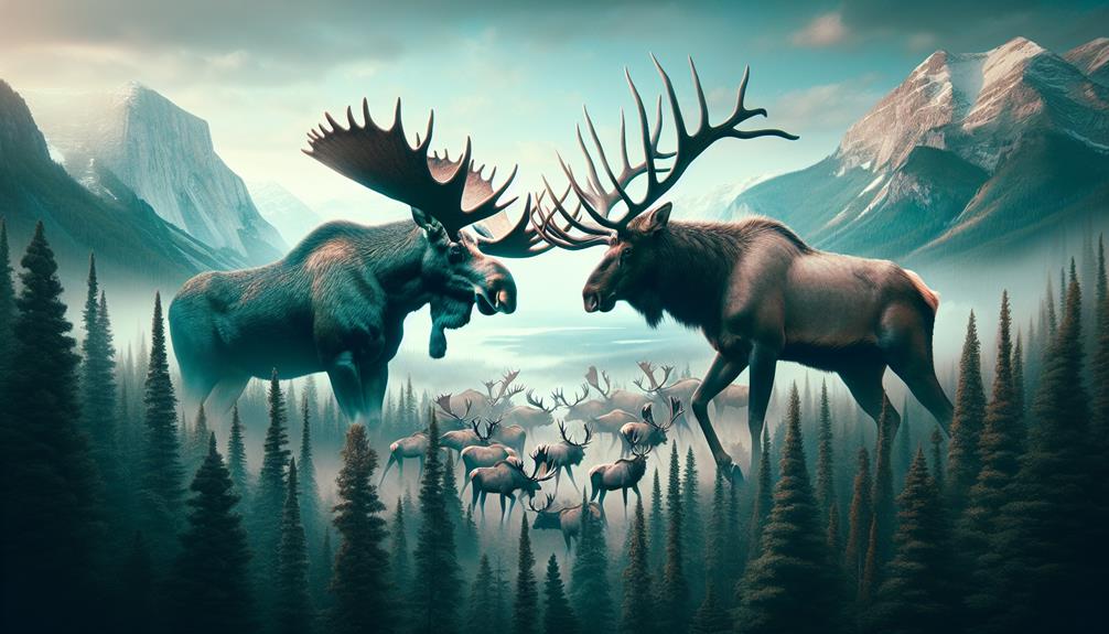 majestic moose fierce elk