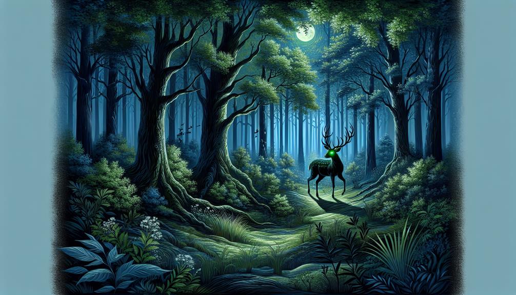 night forest deer vision revealed