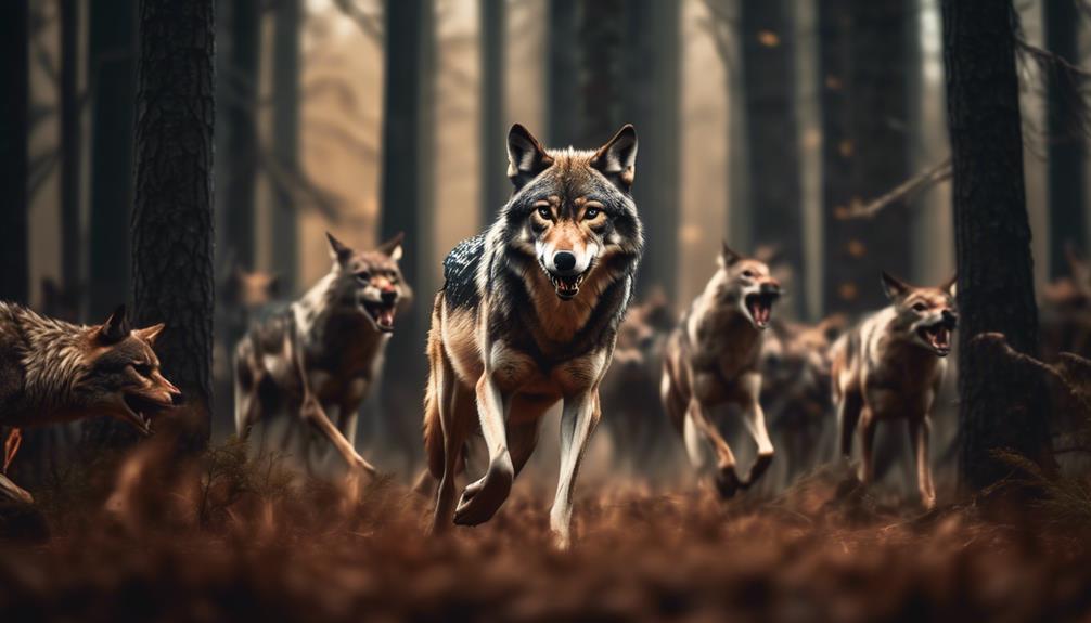 predation of wolves on deer