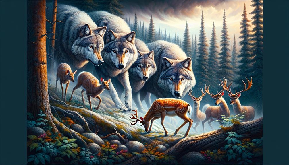 wolves devour deer population